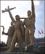 Statue in the Lao capital Vientiane