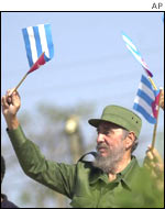Cuban President Fidel Castro