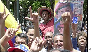 Chavez supporters